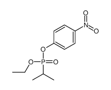 Isopropylphosphonic acid ethyl p-nitrophenyl ester structure