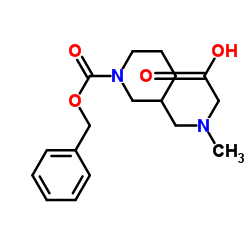 N-({1-[(Benzyloxy)carbonyl]-3-piperidinyl}methyl)-N-methylglycine Structure