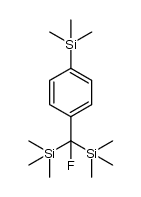 1-[fluoro-bis(trimethylsilyl)methyl]-4-(trimethylsilyl)benzene Structure
