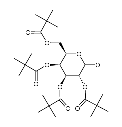 2,3,4,6-Tetra-O-pivaloyl-α/β-D-galactopyranose Structure