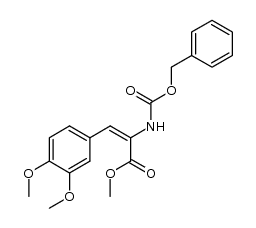 methyl 2-(benzyloxycarbonylamino)-3-(3,4-dimethoxyphenyl)acrylate结构式
