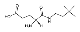 (S)-4-Amino-4-(3,3-dimethyl-butylcarbamoyl)-butyric acid结构式