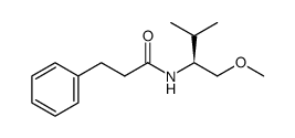 (S)-N-(1-methoxy-3-methylbutan-2-yl)-3-phenylpropanamide Structure