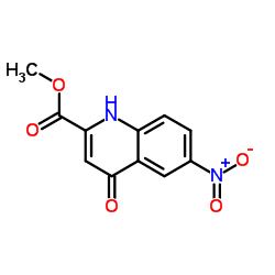 Methyl 6-nitro-4-oxo-1,4-dihydro-2-quinolinecarboxylate Structure