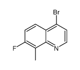 4-bromo-7-fluoro-8-methylquinoline Structure