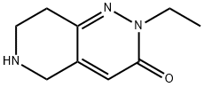 2-乙基-5,6,7,8-四氢吡啶并[4,3-C]哒嗪-3(2H)-酮结构式
