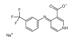 sodium,4-[3-(trifluoromethyl)anilino]pyridine-3-carboxylate Structure