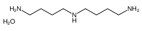 N'-(4-aminobutyl)butane-1,4-diamine,hydrate结构式