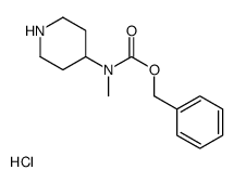 BENZYL METHYL(PIPERIDIN-4-YL)CARBAMATE HYDROCHLORIDE Structure