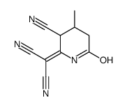 2-(3-cyano-4-methyl-6-oxopiperidin-2-ylidene)propanedinitrile Structure