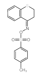 4H-1-Benzothiopyran-4-one,2,3-dihydro-, O-[(4-methylphenyl)sulfonyl]oxime Structure
