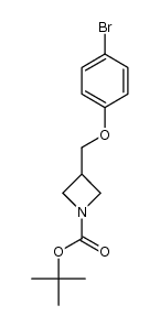 tert-butyl 3-[(4-bromophenoxy)methyl]azetidine-1-carboxylate结构式