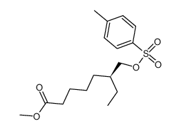 methyl (6S)-6-tosyloxymethyloctanoate结构式