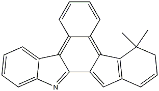 13,14-dihydro-14,14-dimethyl-benz[c]indeno[2,1-a]carbazole Structure