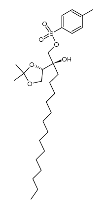 2-((S)-2,2-dimethyl-1,3-dioxolan-4-yl)-2-hydroxyhexadecyl 4-methylbenzenesulfonate Structure