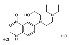 2-[2-diethylaminoethyl-(4-methylamino-3-nitro-phenyl)amino]ethanol dihydrochloride structure