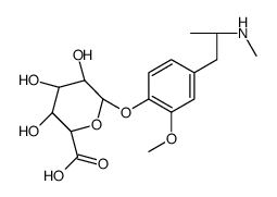 4-Hydroxy-3-methoxy Methamphetamine 4-β-D-Glucuronide Structure