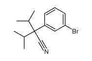 2-(3-bromophenyl)-2-isopropyl-3-methylbutanenitrile Structure