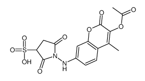 sulfosuccinimidyl 7-amino-4-methylcoumarin-3-acetate picture