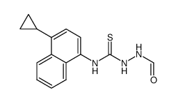 N-(4-环丙基-1-萘基)-2-甲酰基肼基硫代甲酰胺结构式