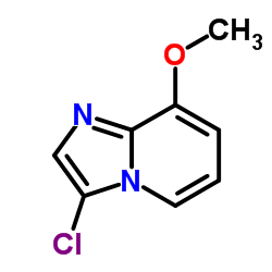 3-Chloro-8-methoxyimidazo[1,2-a]pyridine结构式