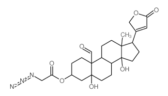 Card-20(22)-enolide,3-[(azidoacetyl)oxy]-5,14-dihydroxy-19-oxo-, (3b,5b)- (9CI) structure