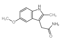 2-(5-甲氧基-2-甲基-1H-吲哚-3-基)乙酰胺图片