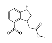 methyl 4-nitroindolinylacetate结构式
