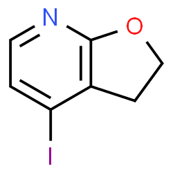 4-碘-2H,3H-呋喃[2,3-b]吡啶结构式
