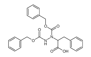 Nα,Nβ-Bis-benzyloxycarbonyl-D,L-α-hydrazino-β-phenylpropionsaeure结构式