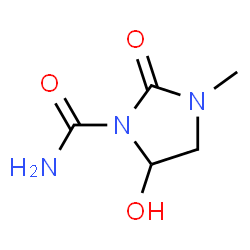 1-Imidazolidinecarboxamide,5-hydroxy-3-methyl-2-oxo-(9CI) structure