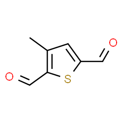2,5-Thiophenedicarboxaldehyde, 3-methyl- (9CI) Structure