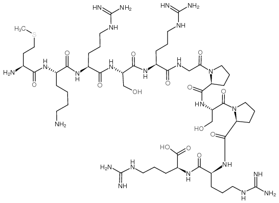 Bradykinin-Like Neuropeptide (Aplysia californica) trifluoroacetate salt结构式