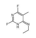 4-Pyrimidinamine,N-ethyl-2,6-difluoro-5-methyl-(9CI) Structure