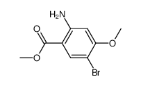 2-Amino-5-bromo-4-methoxy-benzoic acid methyl ester Structure