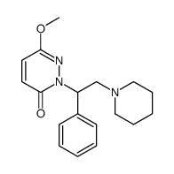 6-methoxy-2-(1-phenyl-2-piperidin-1-ylethyl)pyridazin-3-one结构式