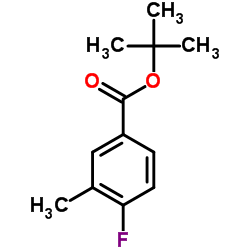 tert-butyl 4-fluoro-3-methylbenzoate结构式