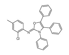 N-(2-chloro-4-methylphenyl)-3,4,5-triphenyl-1,3-oxazol-2-imine Structure