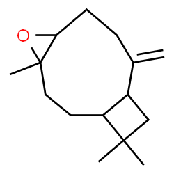 4,12,12-trimethyl-9-methylene-5-oxatricyclo[8.2.0.04,6]dodecane结构式