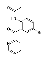 (2-acetylamino-5-bromo-phenyl)-pyridin-2-yl-methanone结构式