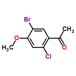 1-(5-Bromo-2-chloro-4-methoxyphenyl)ethanone Structure