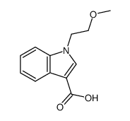 1-(2-methoxyethyl)-1H-indole-3-carboxylic acid结构式