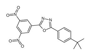 2-(4-tert-butylphenyl)-5-(3,5-dinitrophenyl)-1,3,4-oxadiazole结构式