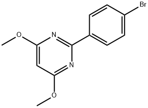 2-(4-bromophenyl)-4,6-dimethoxypyrimidine Structure
