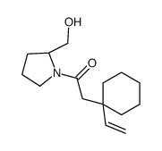 2-(1-ethenylcyclohexyl)-1-[(2S)-2-(hydroxymethyl)pyrrolidin-1-yl]ethanone Structure