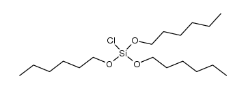 chloro-tris-hexyloxy-silane Structure