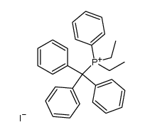 Phenyl-diaethyl-trityl-phosphoniumjodid结构式