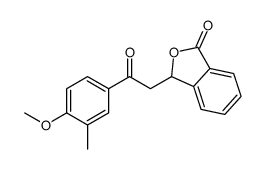 3-[2-(4-methoxy-3-methylphenyl)-2-oxoethyl]-3H-2-benzofuran-1-one Structure