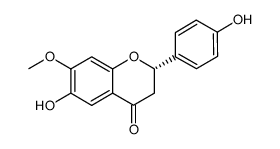 6,4'-Dihydroxy-7-methoxyflavanone Structure