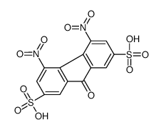 4,5-dinitro-9-oxofluorene-2,7-disulfonic acid Structure